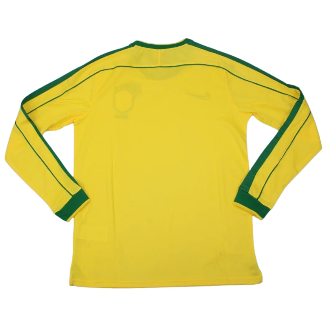 Camisa Brasil Manga Longa Home 1998 – Versão Retrô - Imagem 11