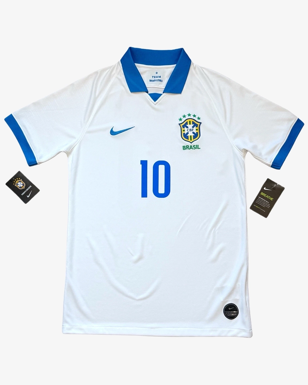 Camisa Seleção Brasileira Copa América 19/20 Torcedor Nike Masculina - Branco - Imagem 3