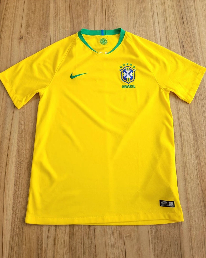 Camisa Retrô Nike Brasil 2018/2019 Home - Imagem 4