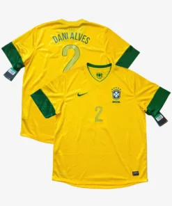Camisa Da Seleção Brasileira 2012/13 Home Nº 2 Dani Alves- Nike - Canarinho