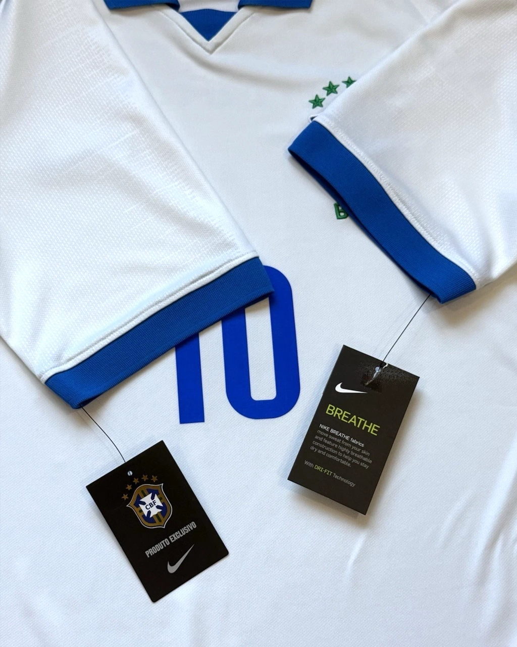 Camisa Seleção Brasileira Copa América 19/20 Torcedor Nike Masculina - Branco - Imagem 10