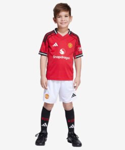 Conjunto Infantil Adidas Manchester United 2025/26 Torcedor