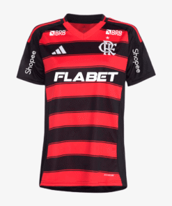 Camisa Feminina Adidas Flamengo 2025/26 I Com Patrocínios