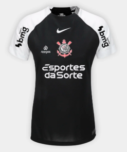 Camisa Feminina Nike Corinthians 2025/26 II Torcedor Com Patrocínios