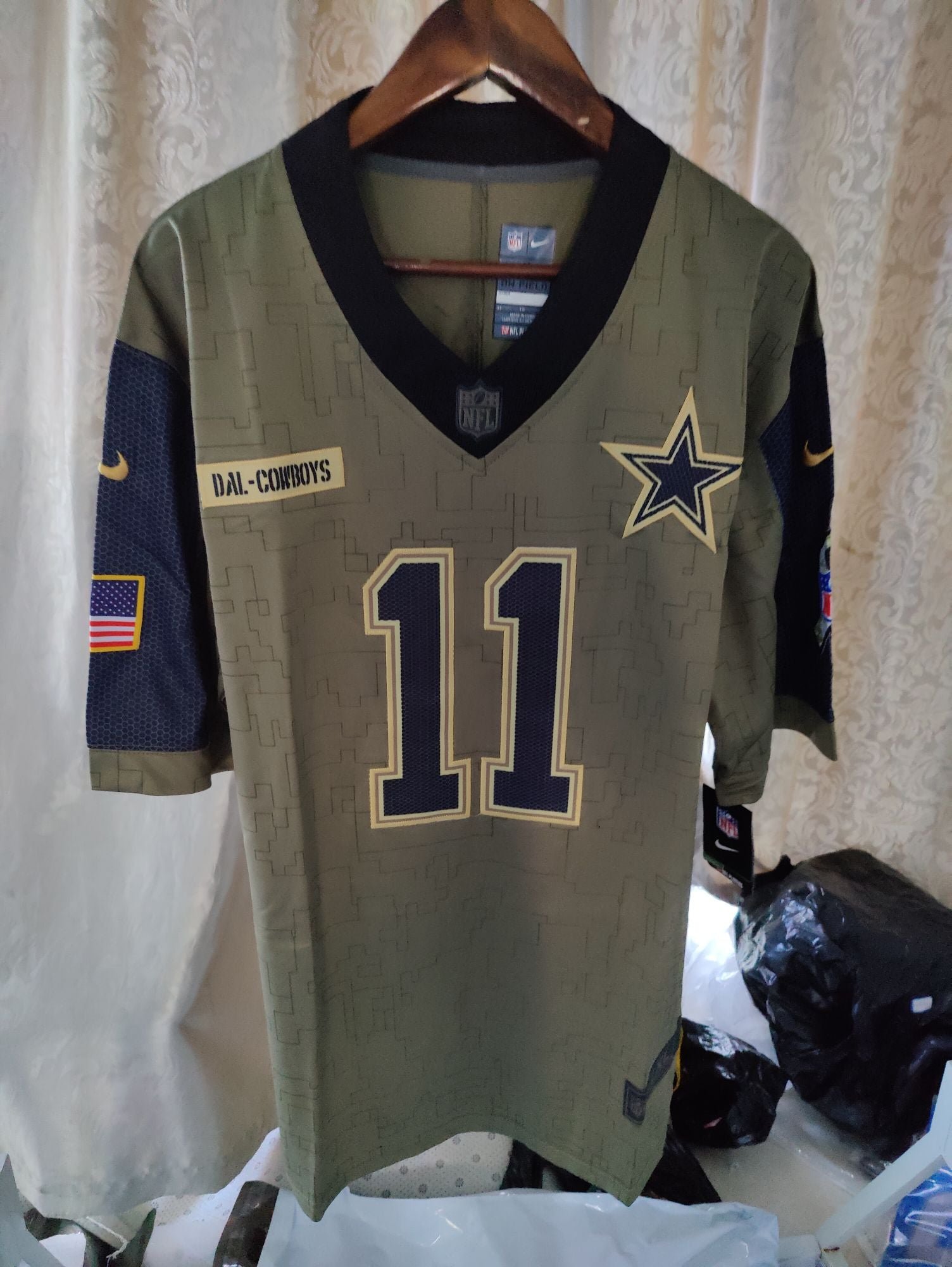 Camisa NFL Dallas Cowboys Salute To Service Vapor Limited 2021 - Imagem 2