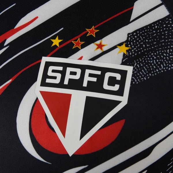 Camisa São Paulo 25/26 - Pré Jogo - Masculina - Preto - Imagem 4
