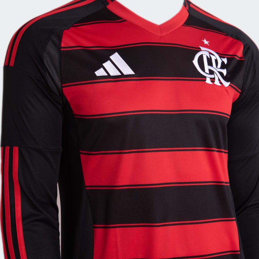 Camisa Manga Longa Adidas Flamengo 2025/26 I - Imagem 6