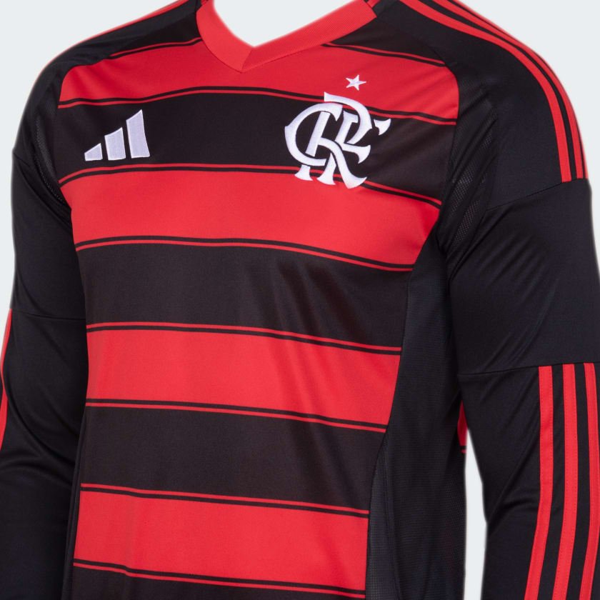 Camisa Manga Longa Adidas Flamengo 2025/26 I - Imagem 2