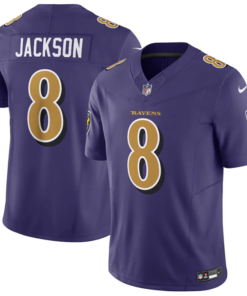 Camisa NFL Baltimore Ravens Vapor F.U.S.E. Limited Jersey Roxa/Dourado