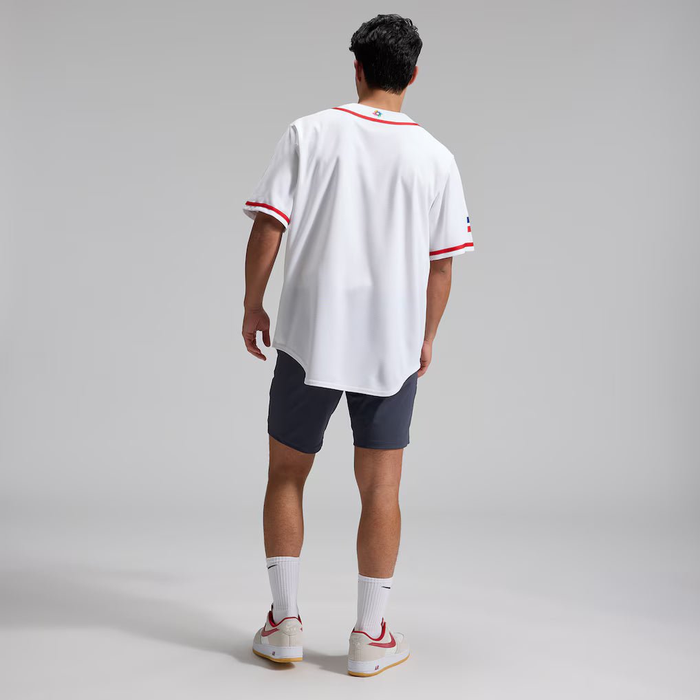 Jersey Beisebol República Dominicana WBC 2026 Branca - Imagem 6