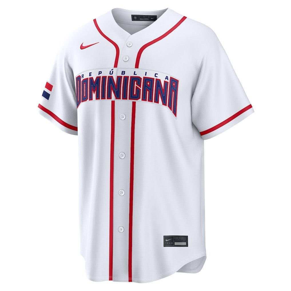 Jersey Beisebol República Dominicana WBC 2026 Branca - Imagem 2
