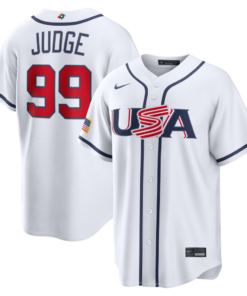 Jersey Beisebol USA WBC 2026 Branca