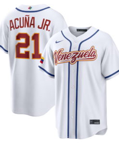 Jersey Beisebol Venezuela WBC 2026 Branca