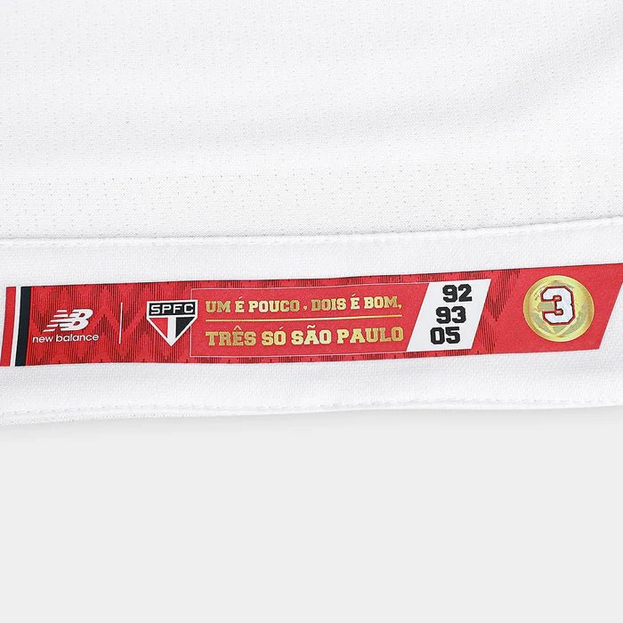 Camisa São Paulo I 25/26 - Branca e Vermelha - Imagem 6