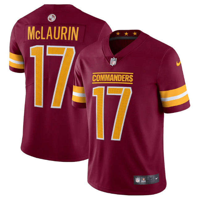Camisa NFL Washington Commanders Vapor Limited Jersey Vermelha - Imagem 2