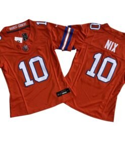 Camisa NFL Feminina Denver Broncos Vapor F.U.S.E. Limited Jersey Laranja Mile High Collection 1977 Throwback (Cópia)