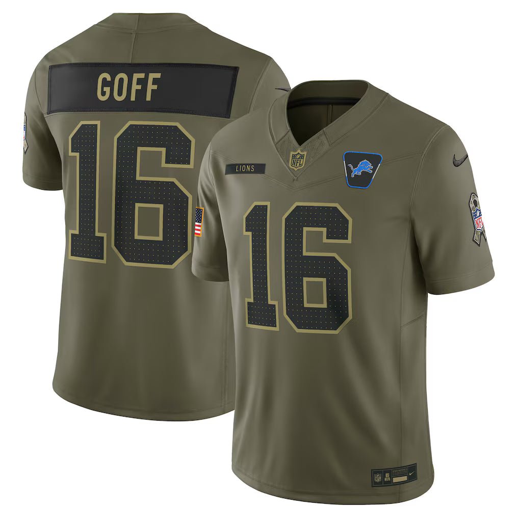 Camisa NFL Detroit Lions Vapor F.U.S.E. Limited Jersey Salute To Service 2025 - Imagem 7