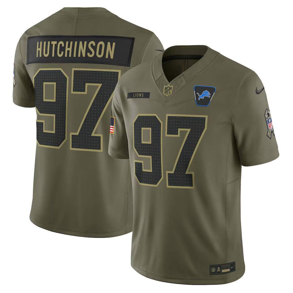 Camisa NFL Detroit Lions Vapor F.U.S.E. Limited Jersey Salute To Service 2025