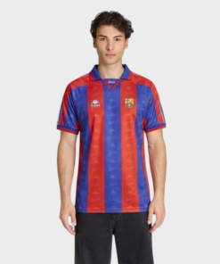 Camisa Barcelona I 1992/1995 Kappa Torcedor - Azul e Grená - Retrô
