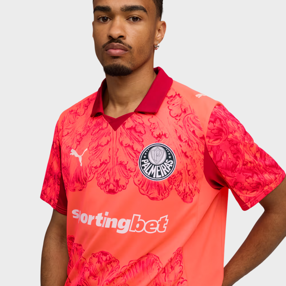 Camisa Palmeiras KIDSUPER 25/26 - Torcedor Puma Masculina - Vermelha - Imagem 2