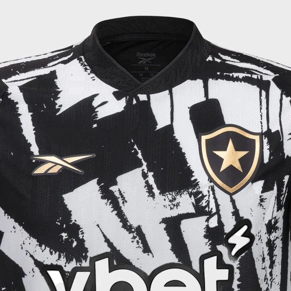 Camisa Botafogo IV 25/26 - Preta e Branca - Imagem 3