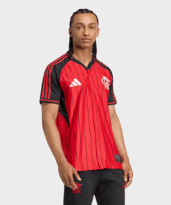 Camisa Flamengo US 2025 - Adidas - Vermelha e Preta