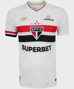 Camisa São Paulo I 25/26 - Branca e Vermelha