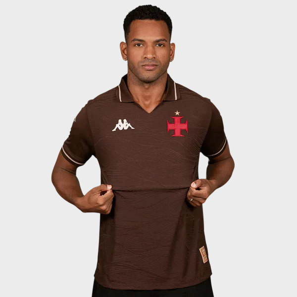 Camisa Vasco III 25/26 - Kappa - Marrom