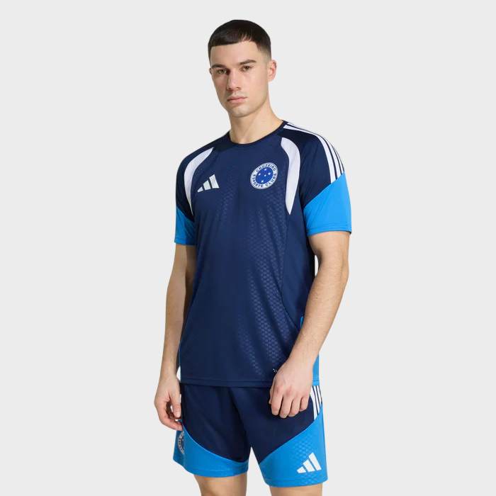 Camisa Cruzeiro II 26/27 - Treino - Torcedor Adidas Masculina - Azul Marinho