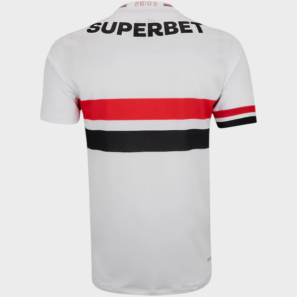 Camisa São Paulo I 25/26 - Branca e Vermelha - Imagem 2
