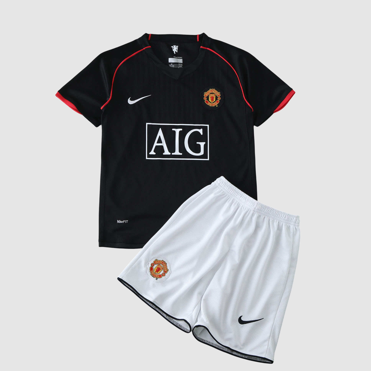 Conjunto Infantil Retrô Manchester United II 07/08