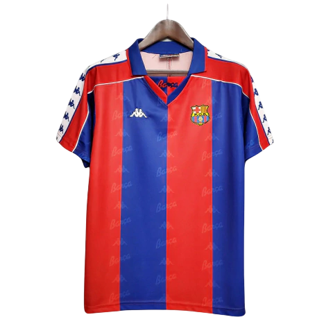 Camisa Barcelona I 1992/1995 Kappa Torcedor - Azul e Grená - Retrô - Imagem 3