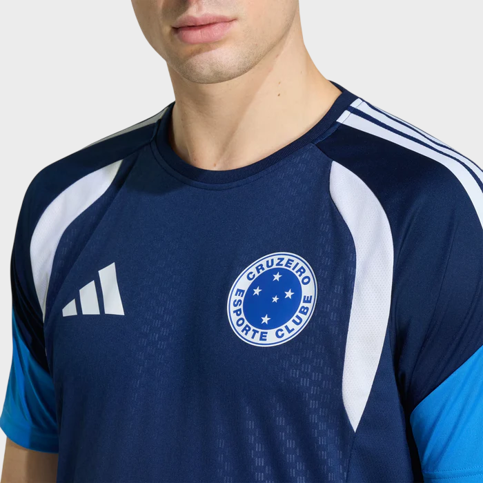 Camisa Cruzeiro II 26/27 - Treino - Torcedor Adidas Masculina - Azul Marinho - Imagem 4
