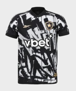 Camisa Botafogo IV 25/26 - Preta e Branca