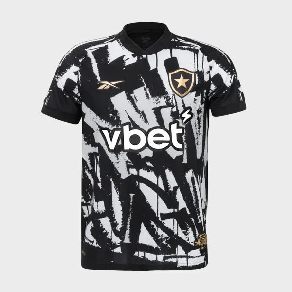Camisa Botafogo IV 25/26 - Preta e Branca