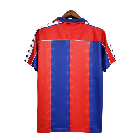 Camisa Barcelona I 1992/1995 Kappa Torcedor - Azul e Grená - Retrô - Imagem 4