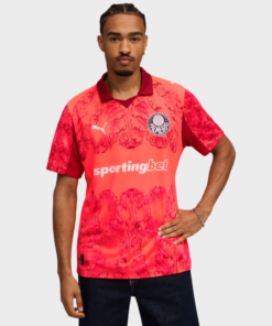 Camisa Palmeiras KIDSUPER 25/26 - Torcedor Puma Masculina - Vermelha