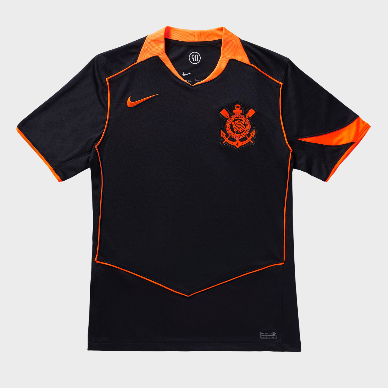 Camisa Corinthians III 25/26 - Torcedor - Preta e Laranja - Imagem 11