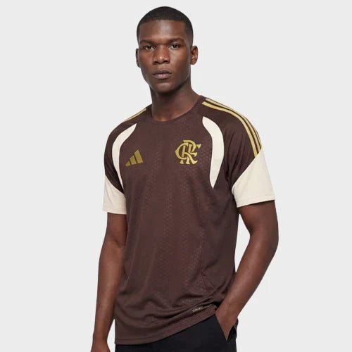 Camisa Flamengo Treino 26/27 - Torcedor Adidas Masculina - Marrom