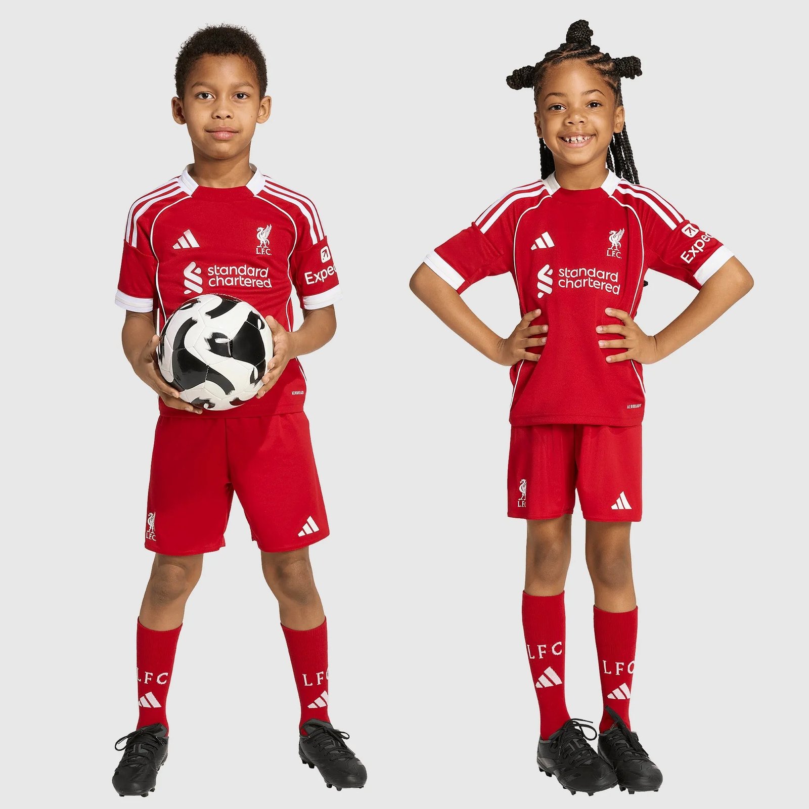 Conjunto Infantil adidas Liverpool 2025/26 I - Imagem 2