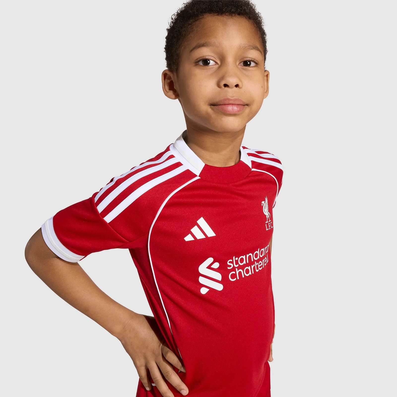 Conjunto Infantil adidas Liverpool 2025/26 I - Imagem 4