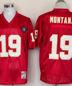 Jersey Kansas City Chiefs Mitchell & Ness Throwback Vermelha