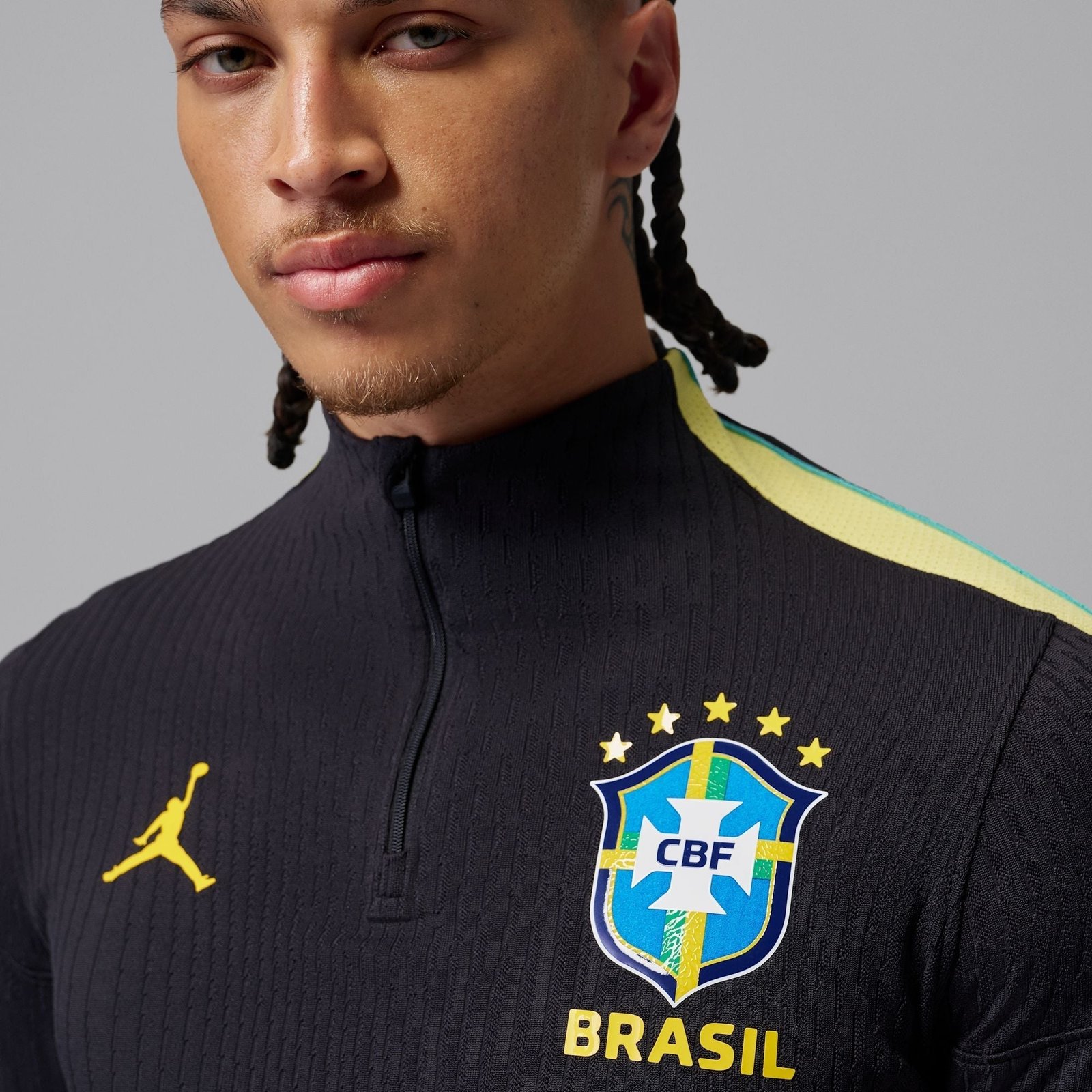 Conjunto de Treino Brasil 2026/27 Preto - Imagem 3