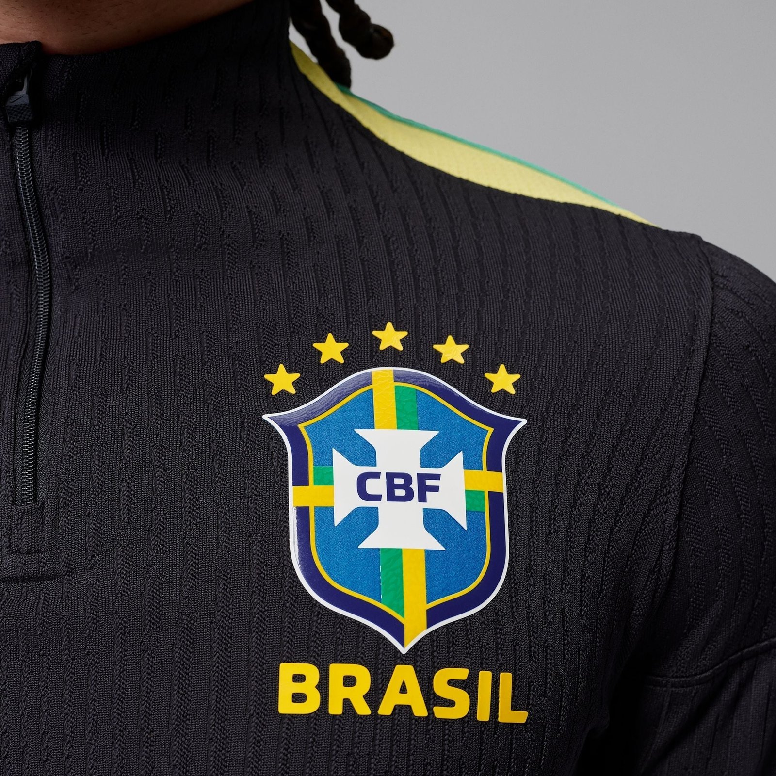 Conjunto de Treino Brasil 2026/27 Preto - Imagem 5