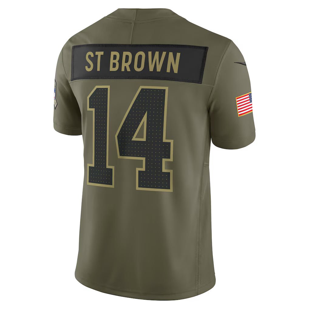 Camisa NFL Detroit Lions Vapor F.U.S.E. Limited Jersey Salute To Service 2025 - Imagem 6